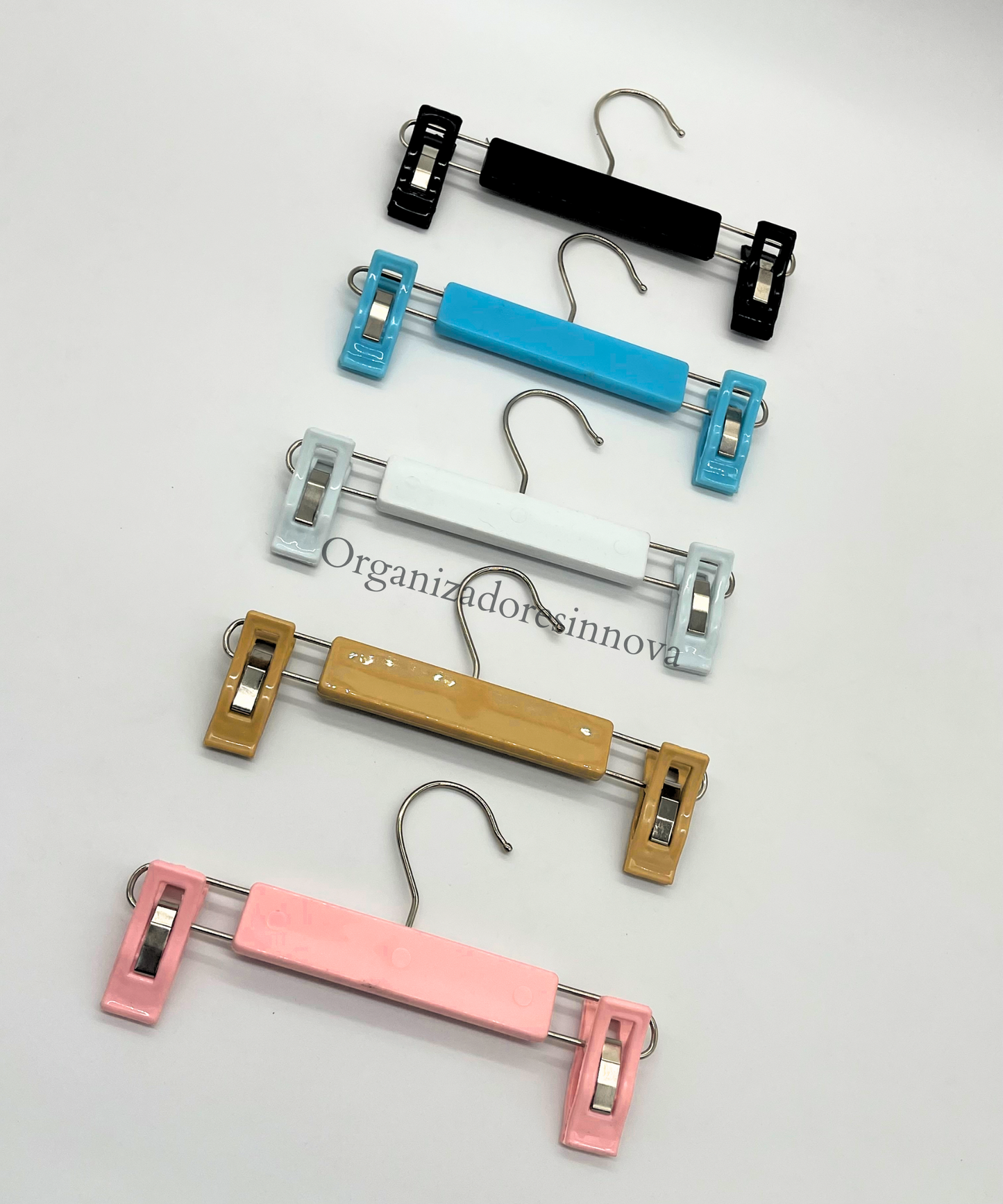 Gancho Para Bebe Percha Pinza de lujo tipo madera X48 unidades