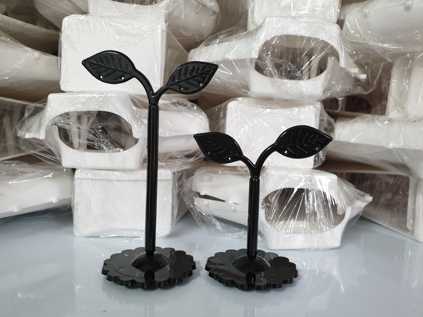 Exhibidor de aretes Hojitas individual Soporte Base Expositor