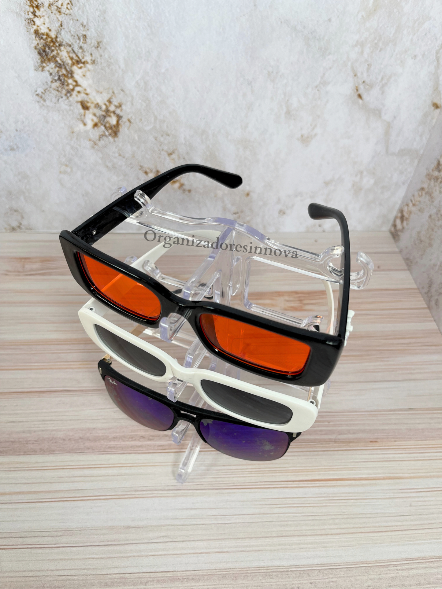 Exhibidor de Gafas de 5 niveles soporte base vertical