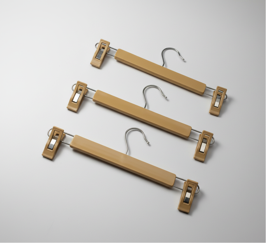 Gancho Percha Pinza de lujo tipo madera X48 unidades