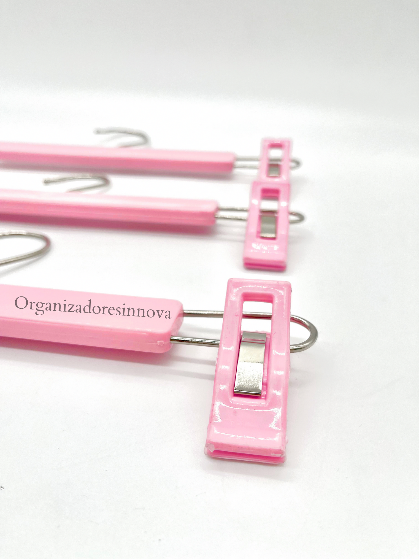 Gancho Para Bebe Percha Pinza de lujo tipo madera X48 unidades