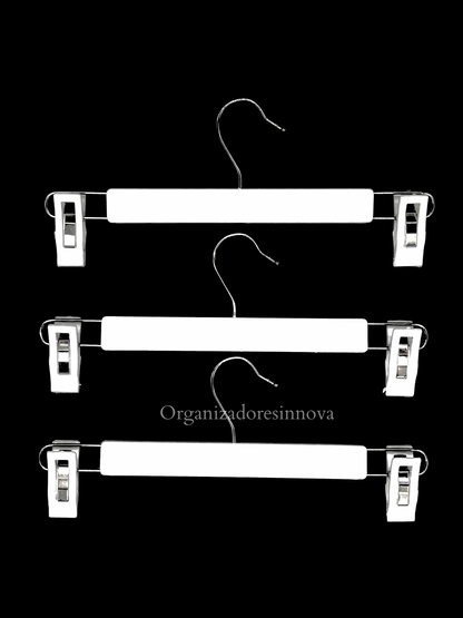 Gancho Percha Pinza de lujo tipo madera X48 unidades