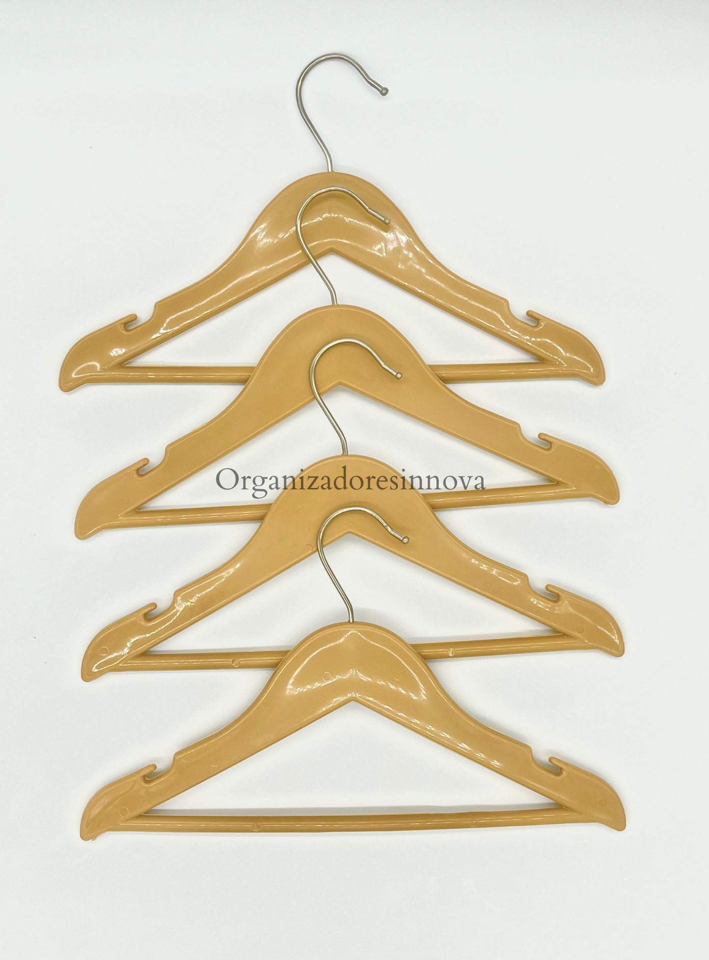 Gancho para bebe de lujo tipo madera X48 unidades niño