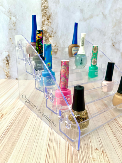 Exhibidor de esmaltes soporte y organizador de maquillaje