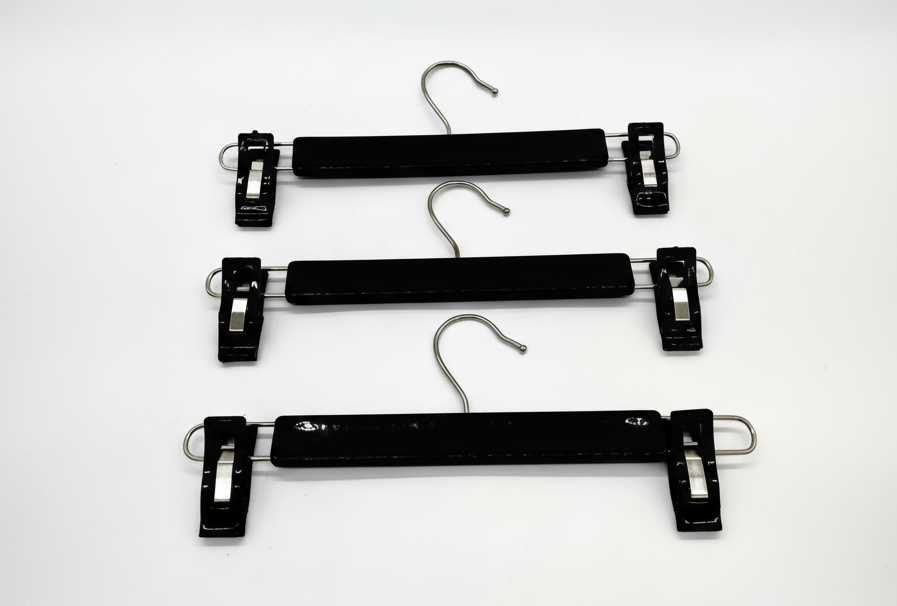 Gancho Percha Pinza de lujo tipo madera X48 unidades