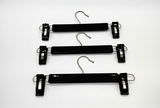 Gancho Percha Pinza de lujo tipo madera X12 unidades