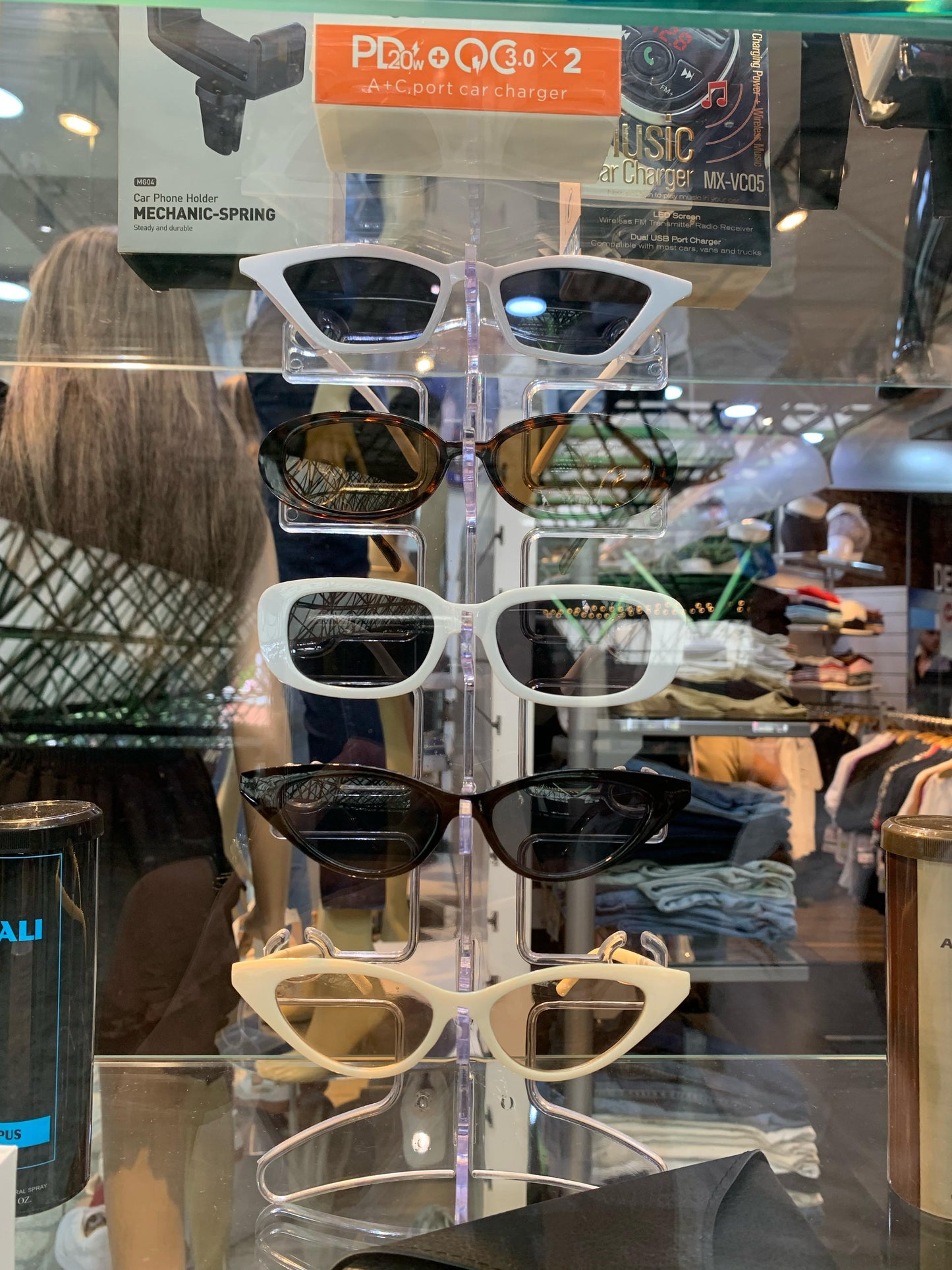 Exhibidor de Gafas de 5 niveles soporte base vertical