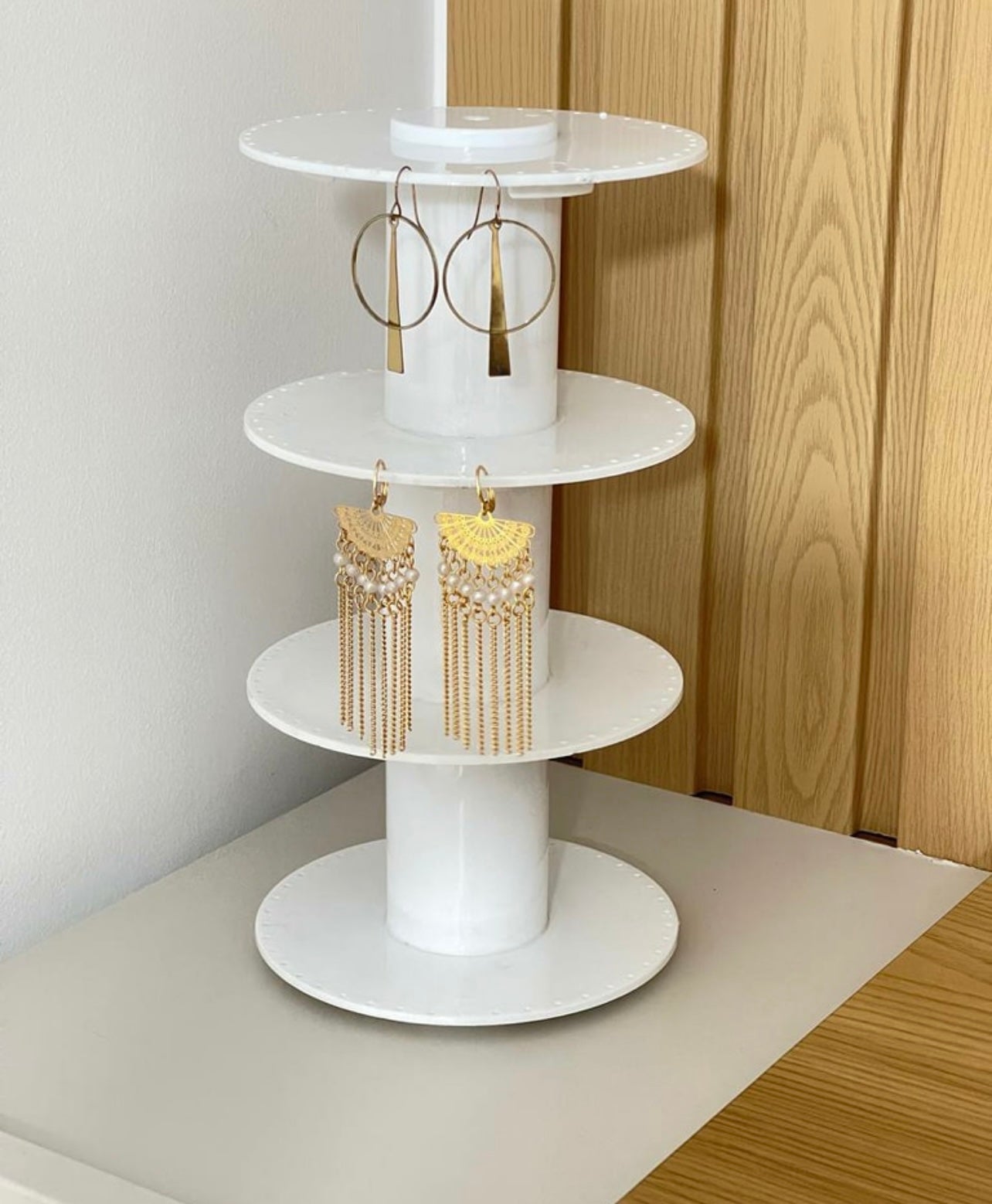 Exhibidor Soporte Torre para Collares y Cadenas Expositor