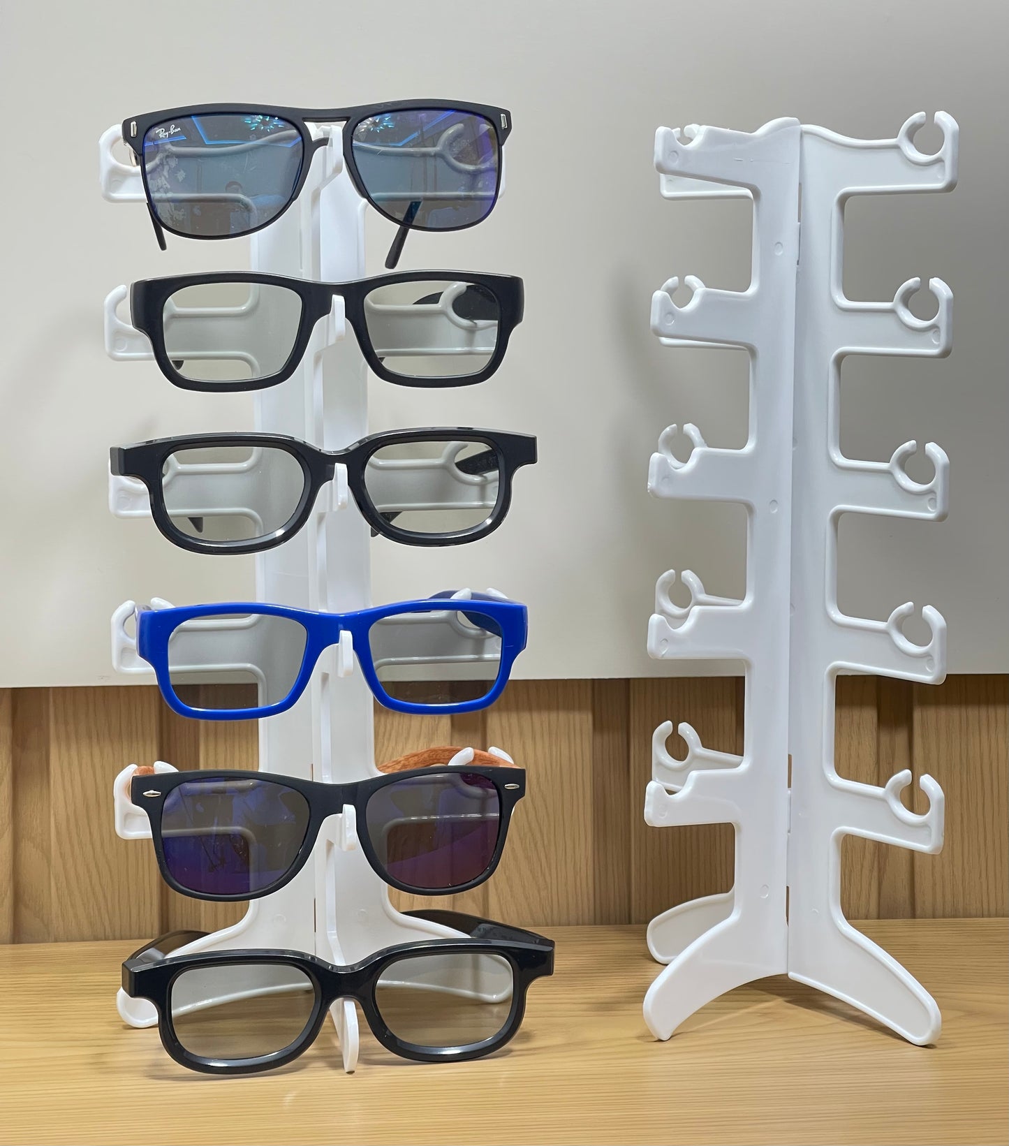 Exhibidor de Gafas de 5 niveles soporte base vertical