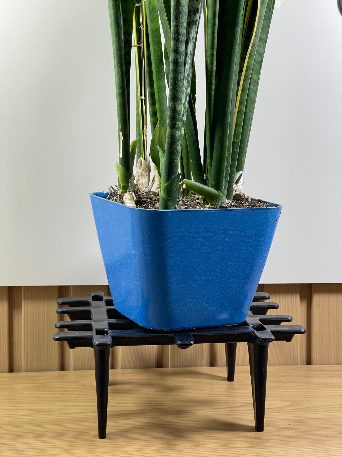 Base para matera cuadrada apilable jardinería soporte
