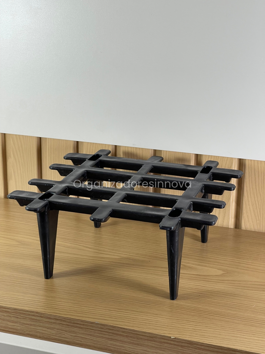Base para matera cuadrada apilable jardinería soporte 12 unidades