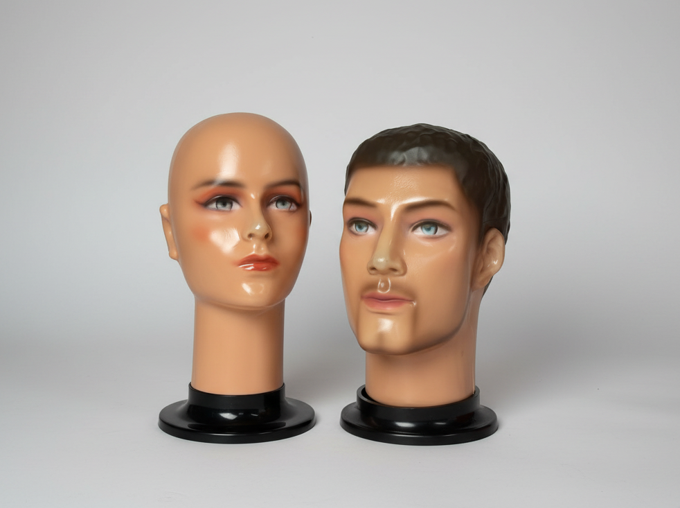 Cabeza Maniquí maquillada maniquíes de exhibición