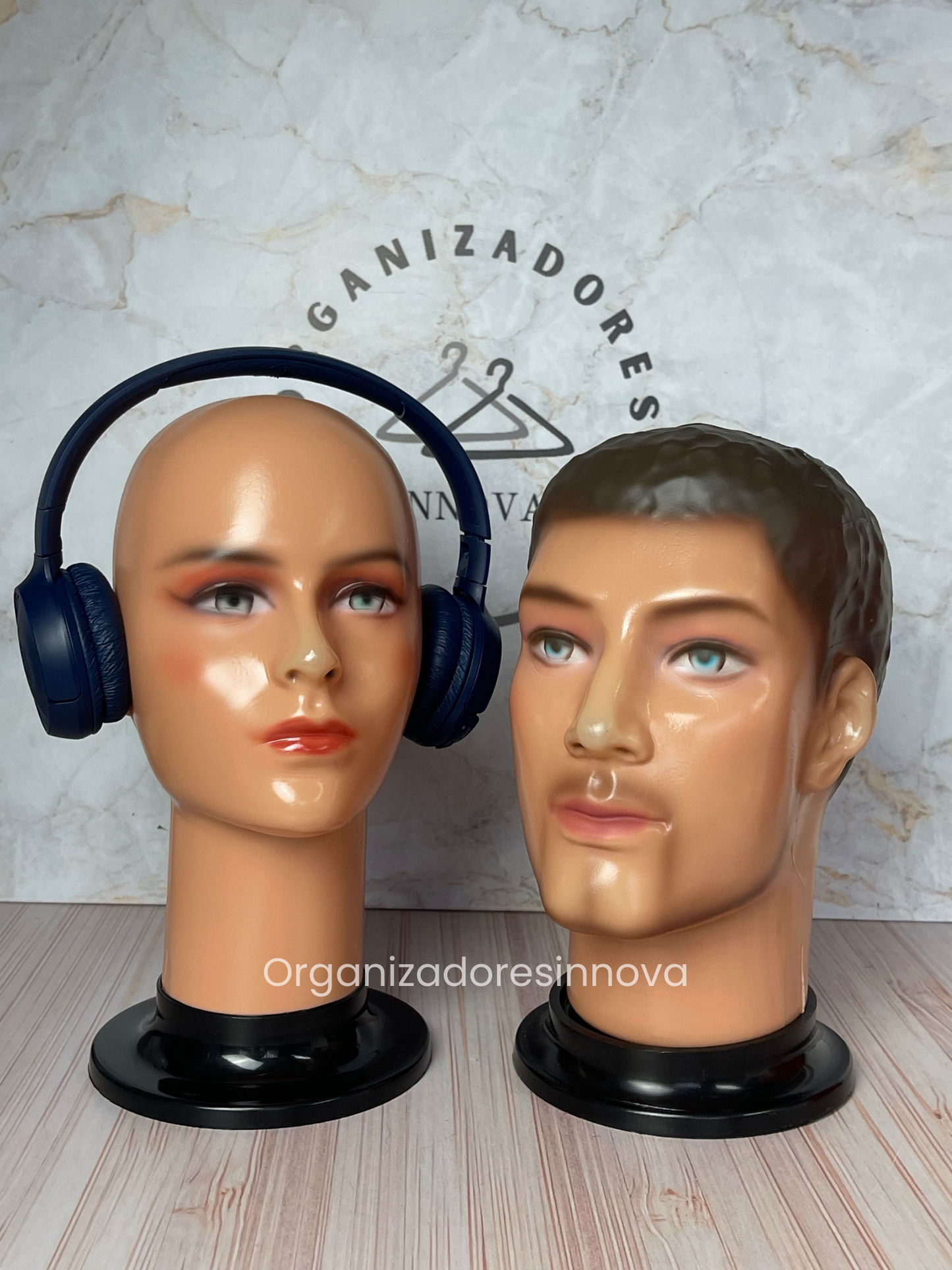 Cabeza Maniquí maquillada maniquíes de exhibición