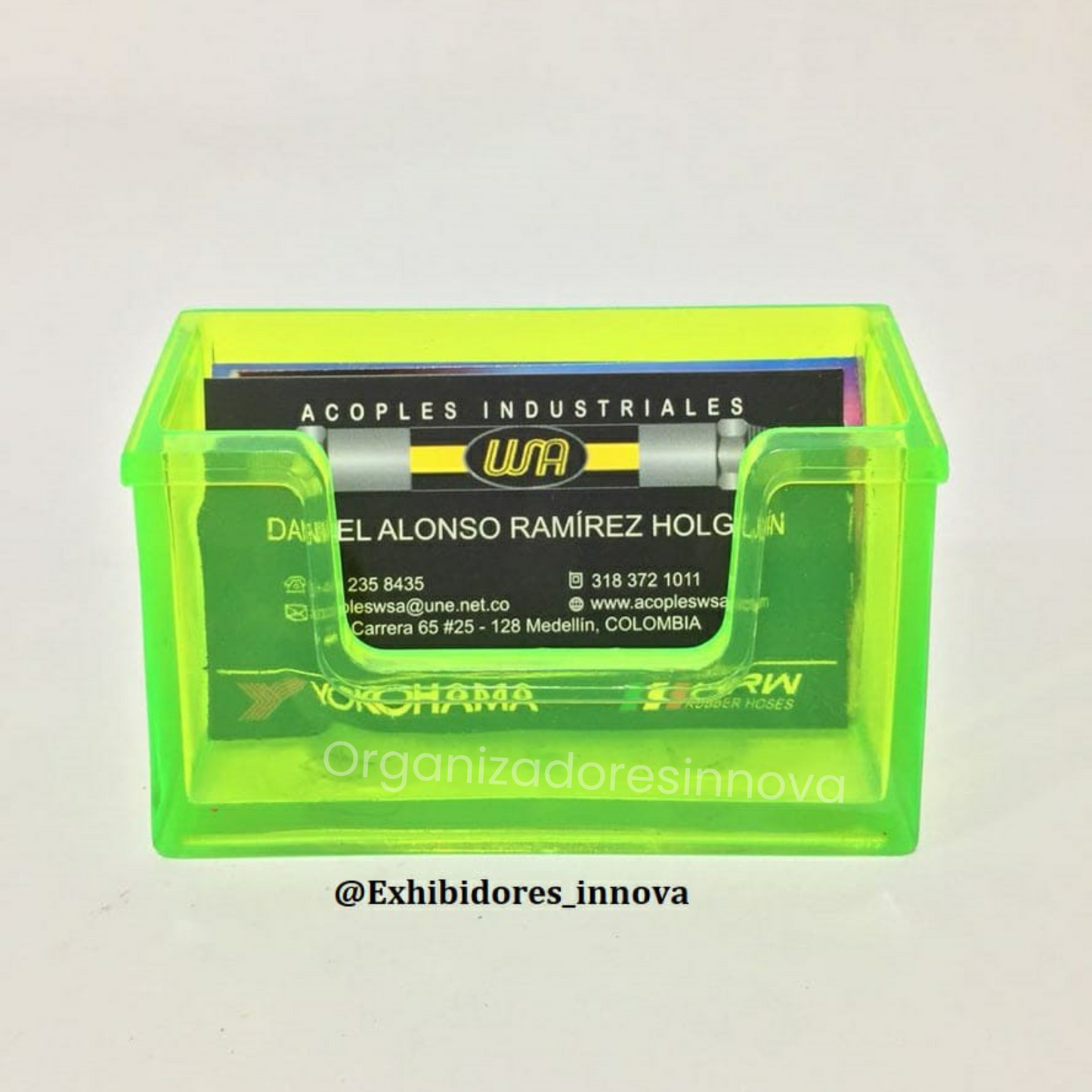 Exhibidor de Tarjetas soporte tarjetero publicidad