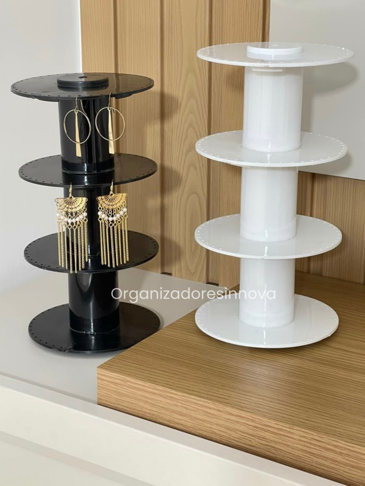 Exhibidor Soporte Torre para Collares y Cadenas Expositor