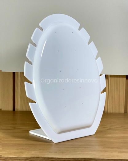 Exhibidor Soporte Cuello Collar Tipo Hoja Base Cadenas 5 puestos