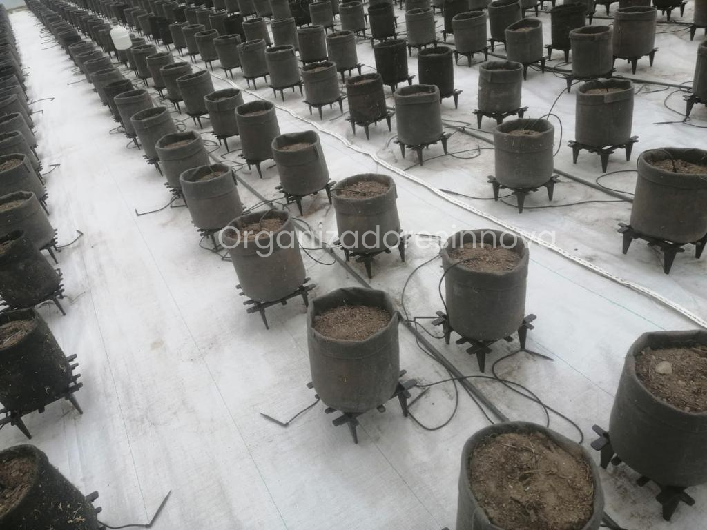 Base para matera cuadrada apilable jardinería soporte