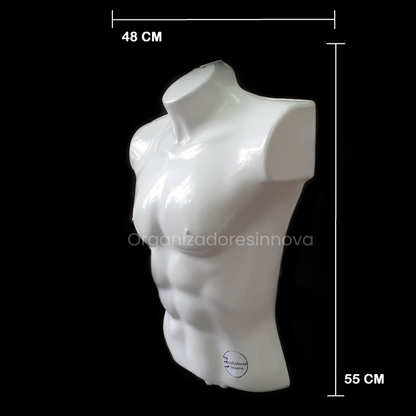 Torso maniquí Hombre medio cuerpo X 6 unidades