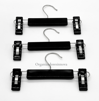 Gancho Para Bebe Percha Pinza de lujo tipo madera X48 unidades