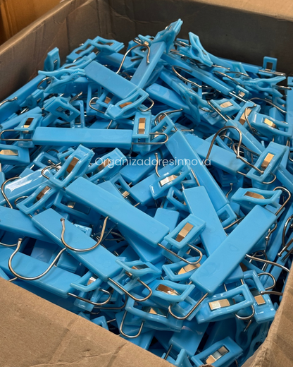 Gancho Para Bebe Percha Pinza de lujo tipo madera X48 unidades