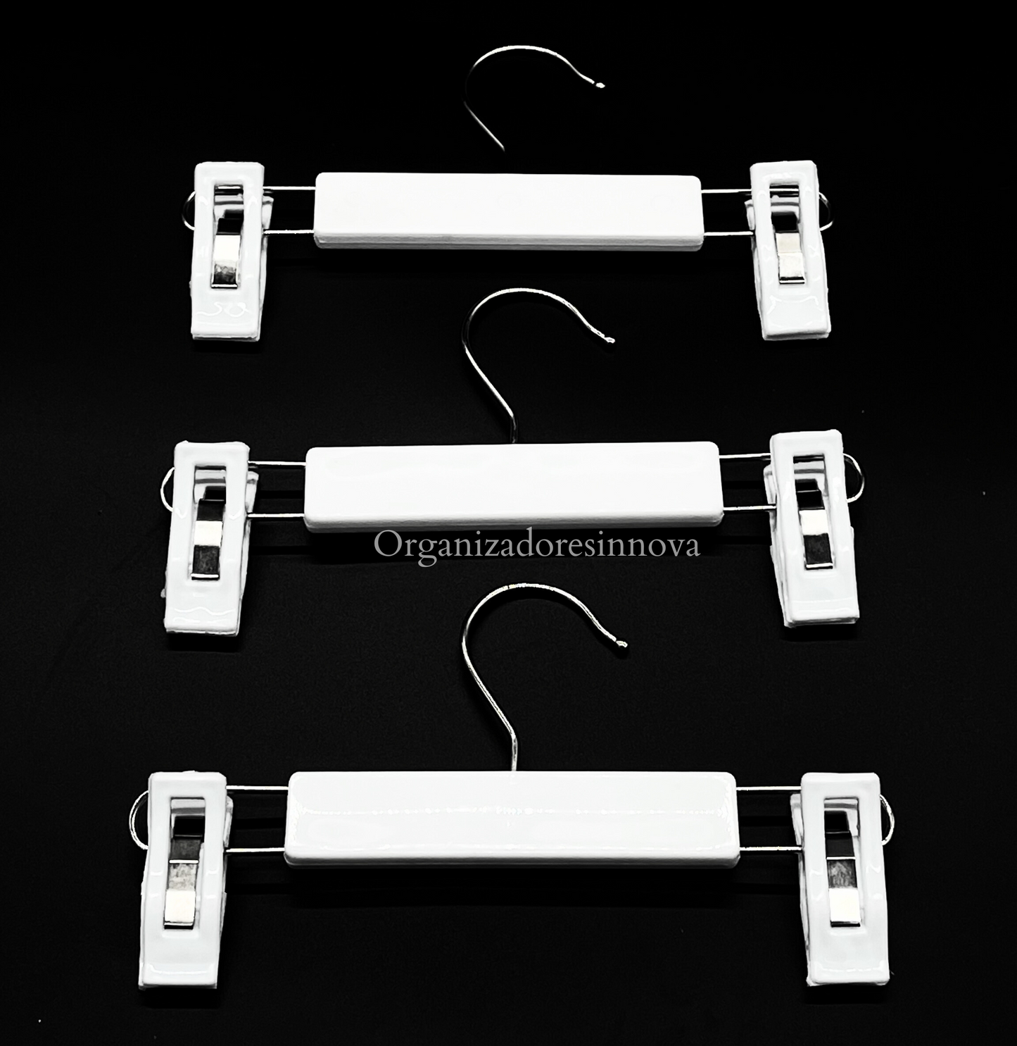 Gancho Para Bebe Percha Pinza de lujo tipo madera X48 unidades