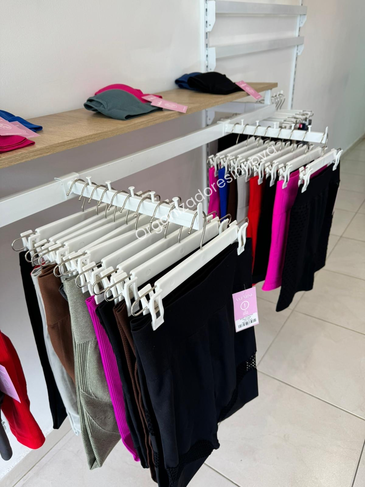 Gancho Percha Pinza de lujo tipo madera X48 unidades