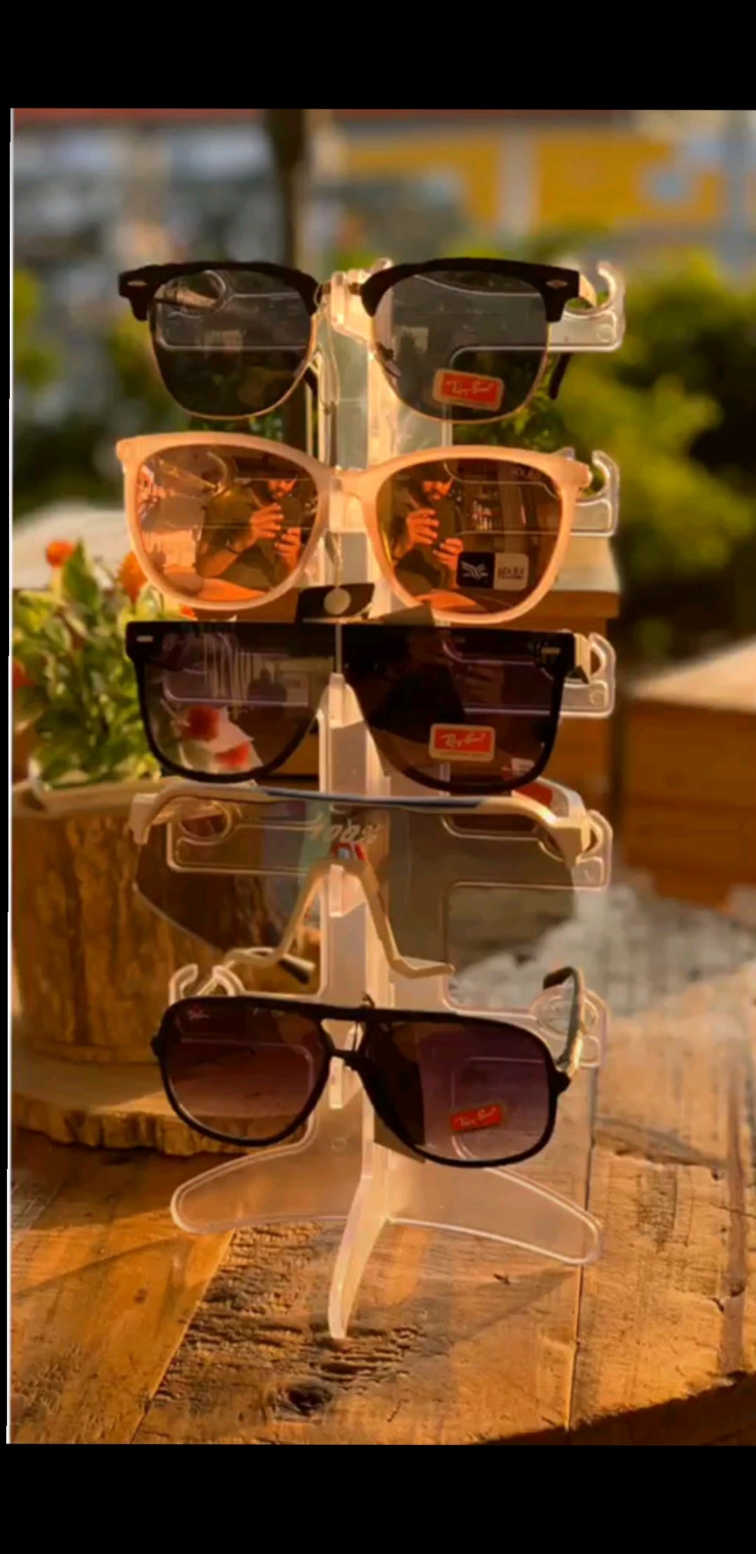 Exhibidor de Gafas de 5 niveles soporte base vertical