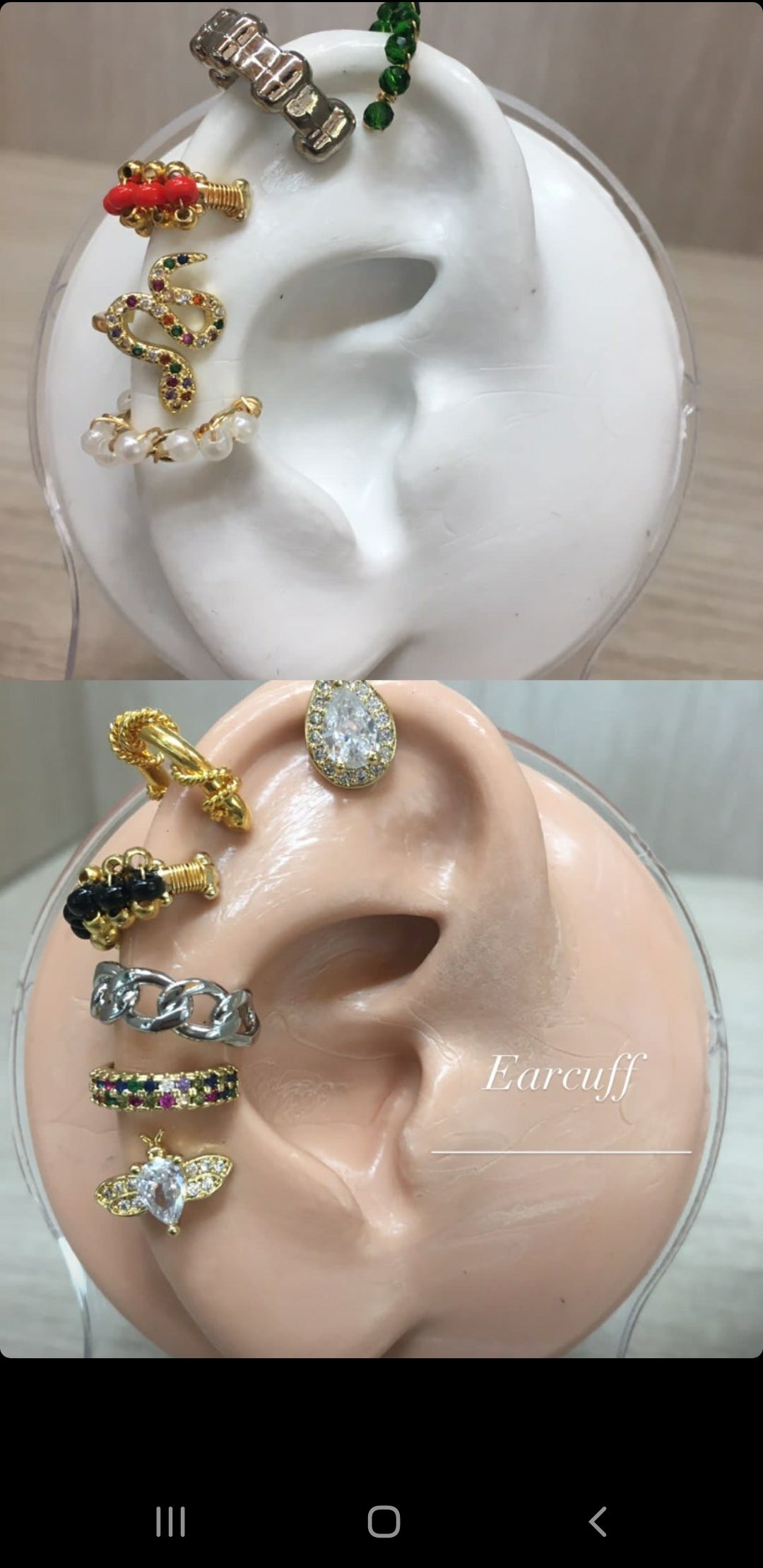 Oreja Maniquí maniquíes exhibidor Expositor aretes piercing