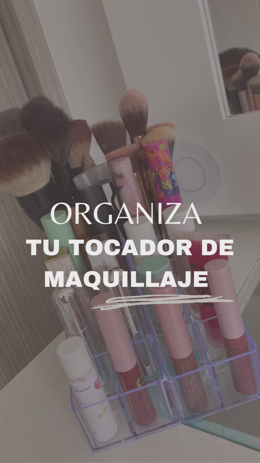 organizador de maquillaje exhibidor de labiales