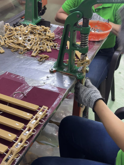 Gancho Percha Pinza de lujo tipo madera X48 unidades